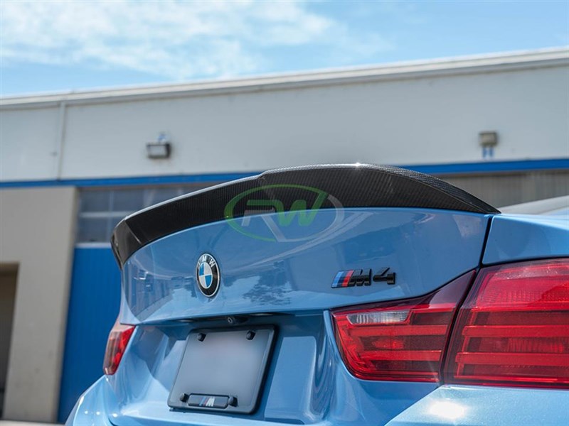 BMW F82 M4 RWS Carbon Fiber Trunk Spoiler Secondary image
