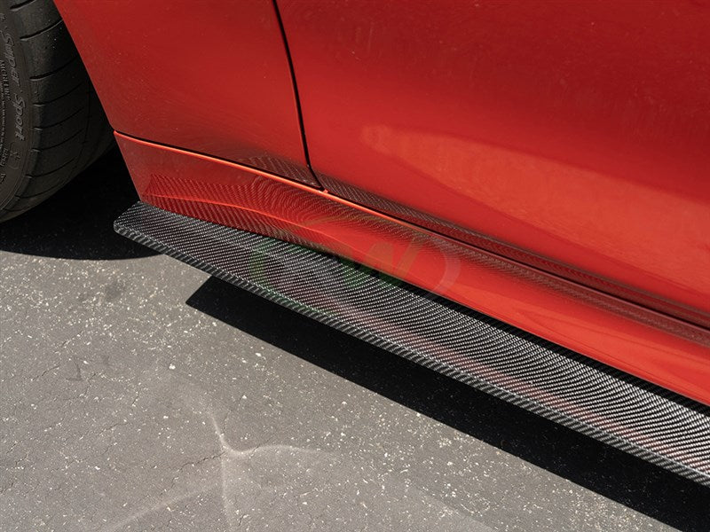 BMW F82 F83 M4 RWS CF Side Skirt Extensions Secondary image