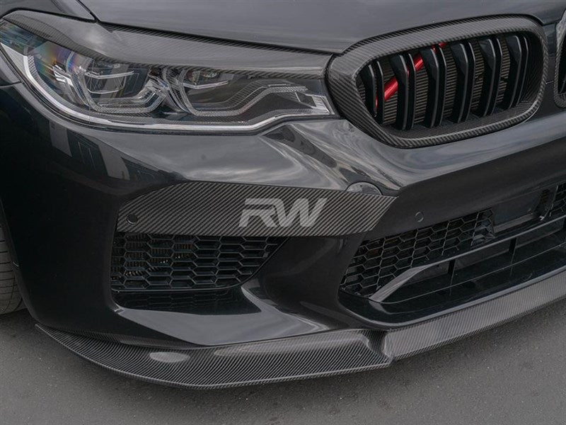 BMW F90 M5 CF Upper Bumper Splitters 18-20