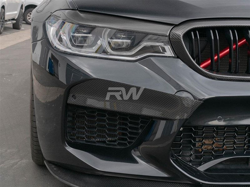 BMW F90 M5 CF Upper Bumper Splitters 18-20