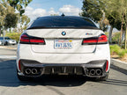 BMW F90 M5 3D Style Carbon Fiber Diffuser