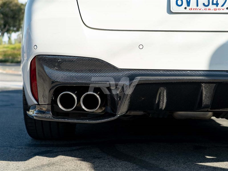 BMW F90 M5 3D Style Carbon Fiber Diffuser