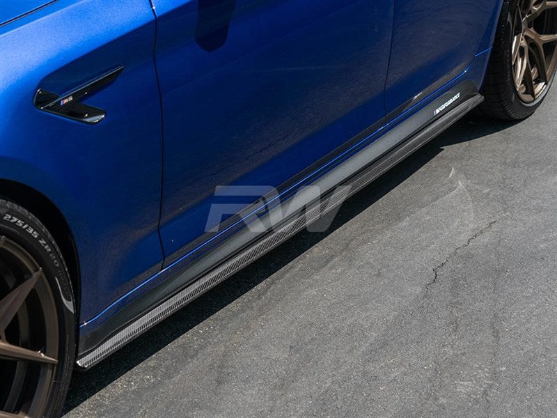 BMW G30 F90 RWS CF Side Skirt Extensions