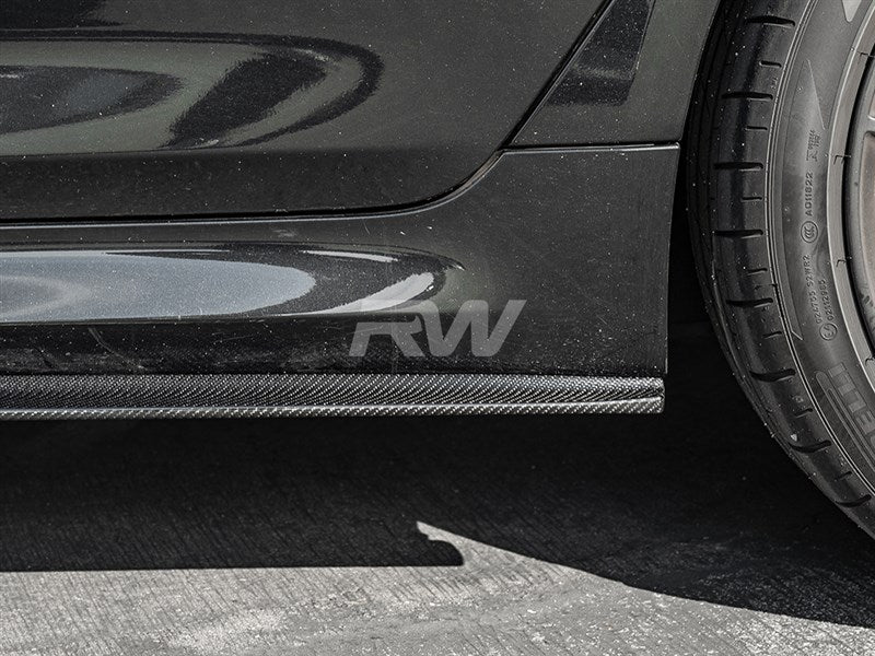BMW G30 F90 RWS CF Side Skirt Extensions