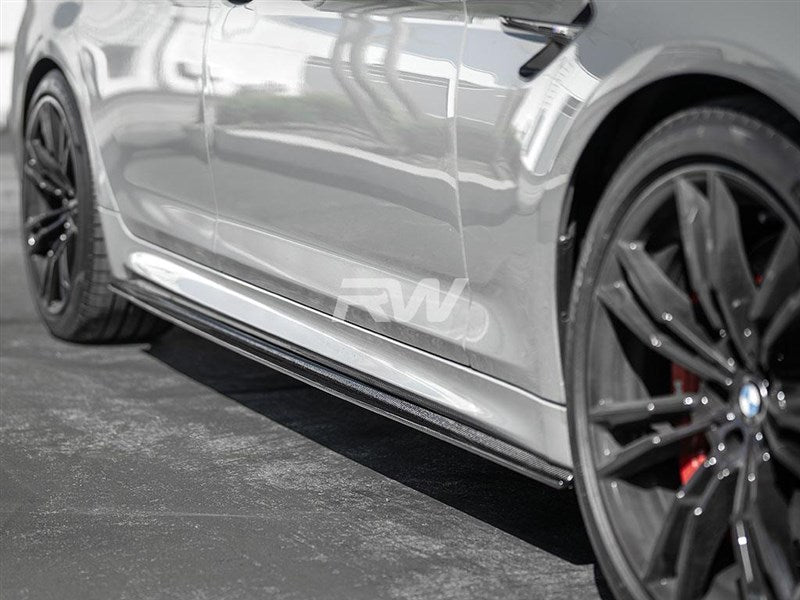 BMW G30 F90 RWS CF Side Skirt Extensions