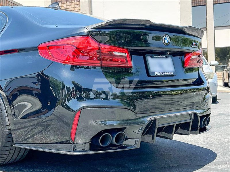 BMW F90 M5 RWS Carbon Fiber Rear Diffuser