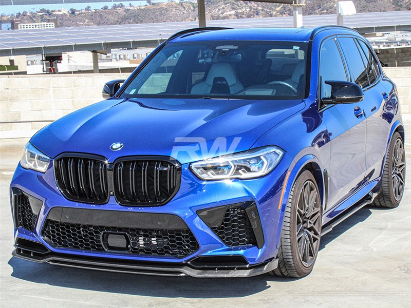 BMW F95 X5M Man Style Carbon Fiber Front Lip