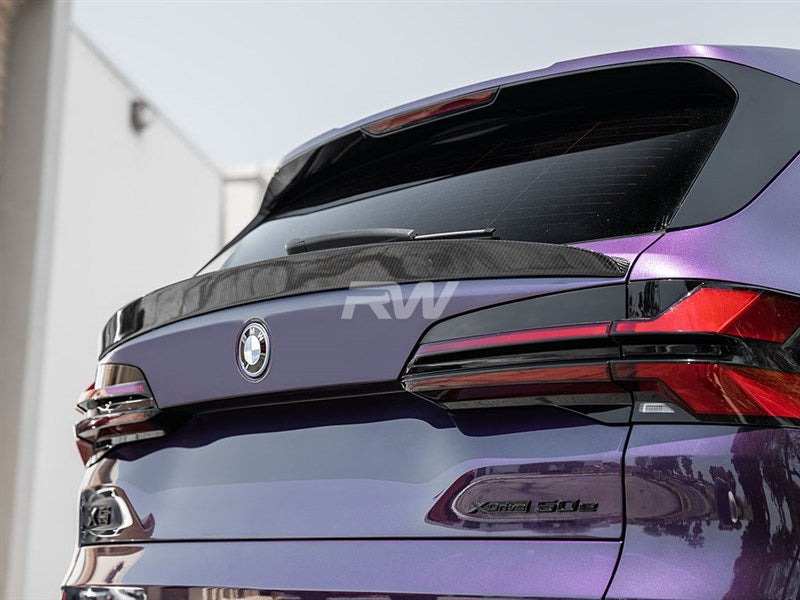 BMW F95 X5M G05 X5 RWS CF Mid Spoiler