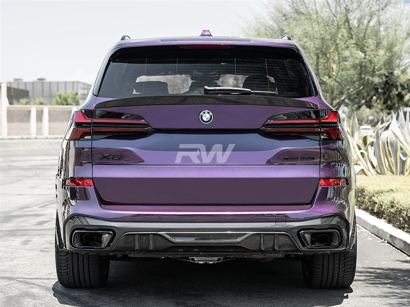 BMW F95 X5M G05 X5 RWS CF Mid Spoiler