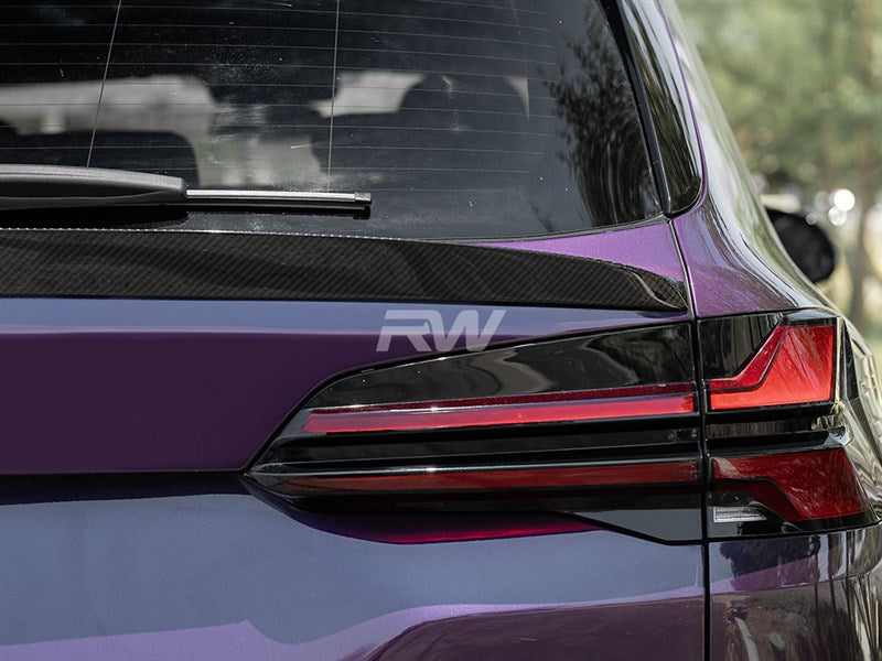 BMW F95 X5M G05 X5 RWS CF Mid Spoiler