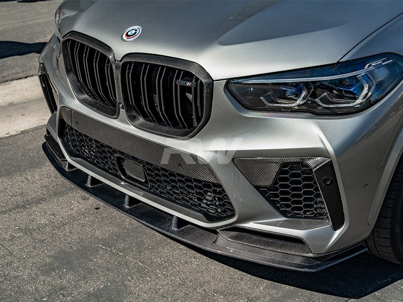 BMW F95 X5M Pre LCI CF Front Bumper Trim