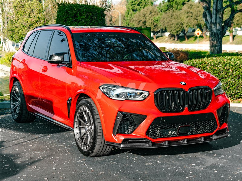 BMW F95 X5M RWS Carbon Fiber Front Lip Spoiler