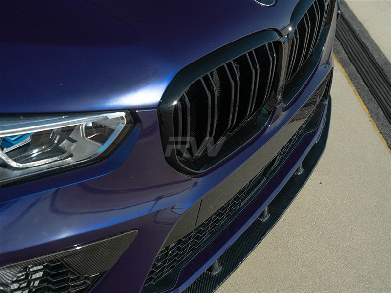 BMW F95 X5M RWS Carbon Fiber Front Lip Spoiler