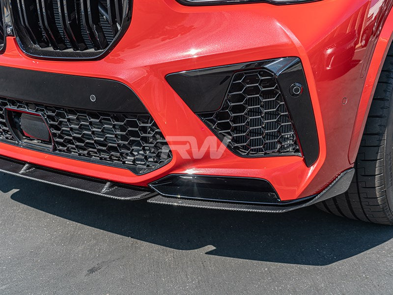 BMW F95 X5M Carbon Fiber Front Lip Spoiler