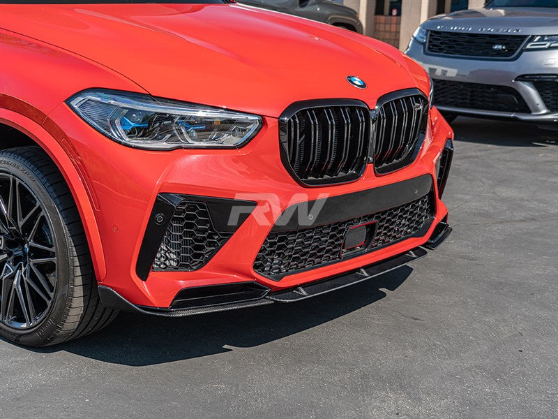 BMW F95 X5M Carbon Fiber Front Lip Spoiler