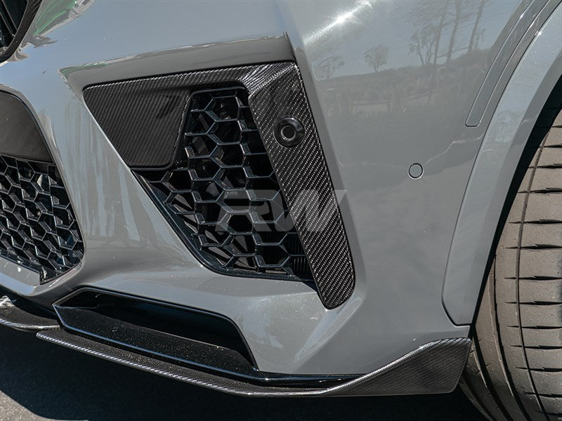 BMW F95 X5M Carbon Fiber Front Air Duct Trims