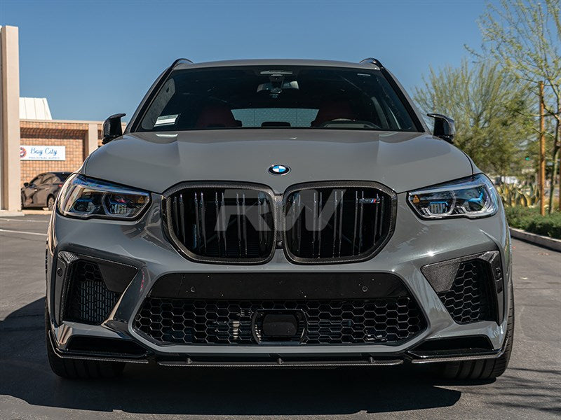 BMW F95 X5M Carbon Fiber Front Air Duct Trims