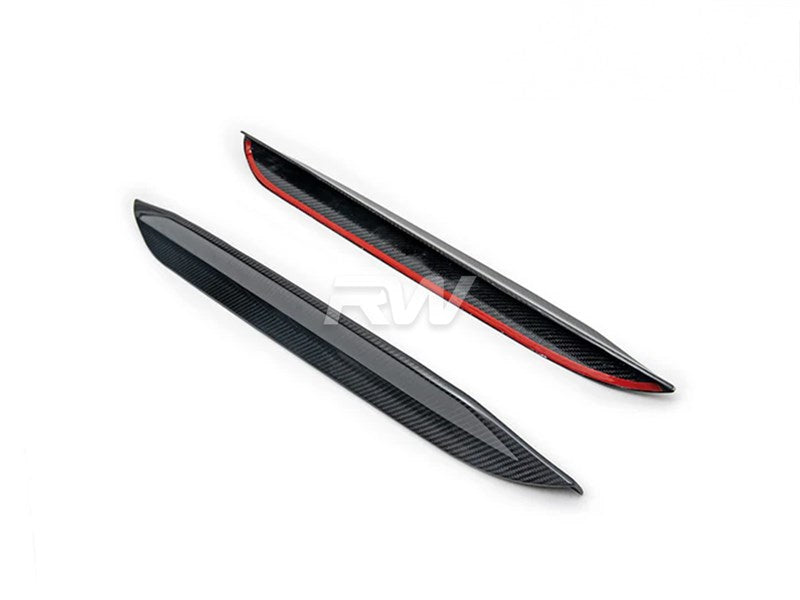 BMW F96 X6M G06 X6 Carbon Fiber Rear Fin Set