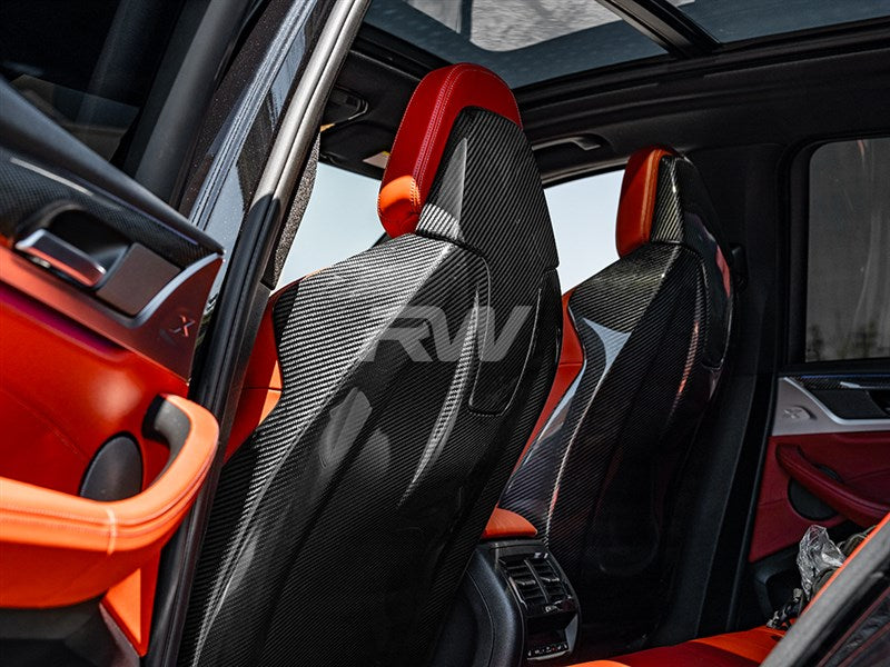 BMW F97 X3M F98 X4M Carbon Fiber Seat Backs