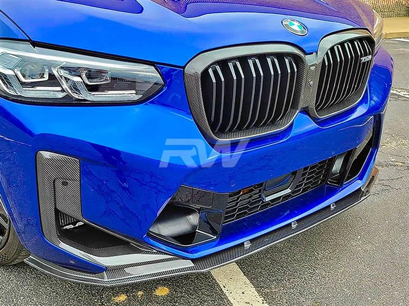 BMW F97 X3M F98 X4M LCI RWS CF Front Lip