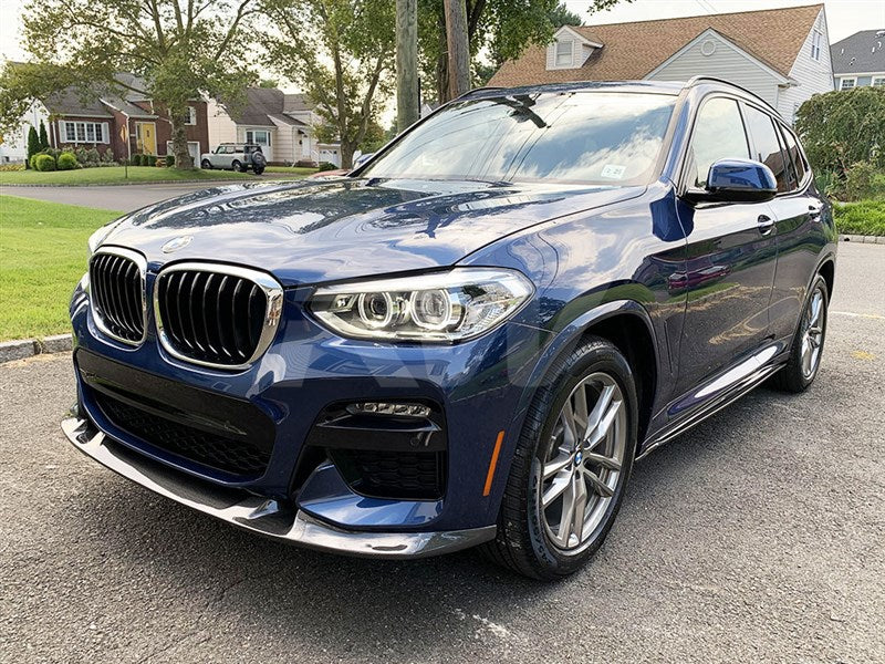 BMW G01 X3 Pre-LCI 3D Style CF Front Lip Spoiler