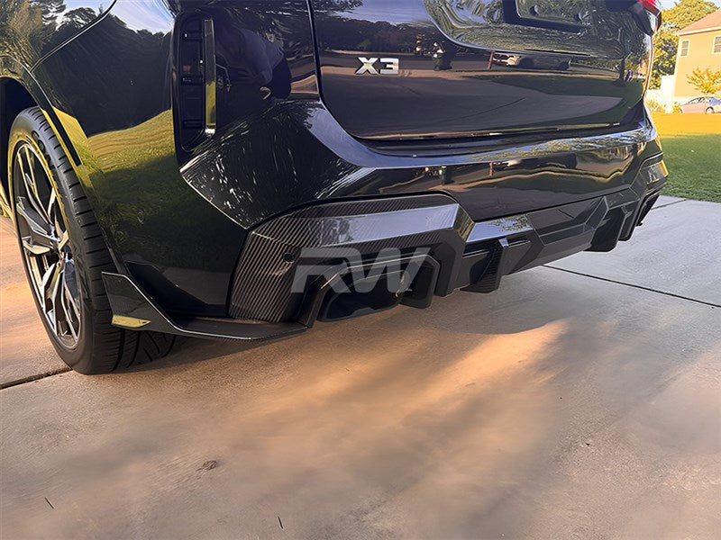 BMW G01 X3 LCI SQ Style Carbon Fiber Diffuser