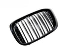 BMW G01 X3 G02 X4 Pre-LCI Dual-Slats Gloss Black Grilles