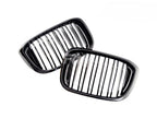 BMW G01 X3 G02 X4 Pre-LCI Dual-Slats Gloss Black Grilles