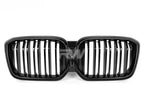 BMW G01 X3 G02 X4 LCI Dual-Slats Gloss Black Grilles