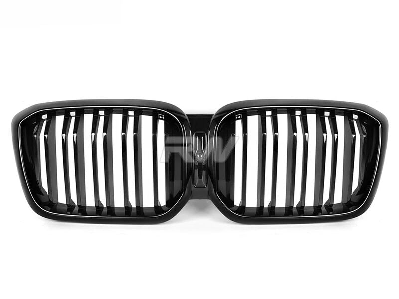 BMW G01 X3 G02 X4 LCI Dual-Slats Gloss Black Grilles
