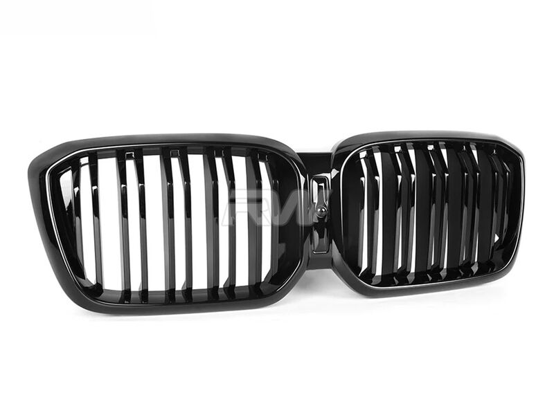 BMW G01 X3 G02 X4 LCI Dual-Slats Gloss Black Grilles