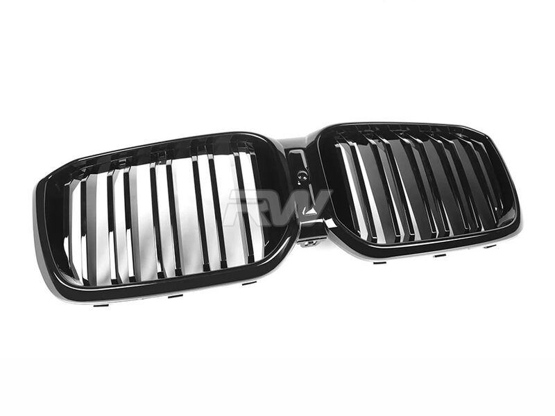 BMW G01 X3 G02 X4 LCI Dual-Slats Gloss Black Grilles