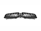 BMW G01 X3 G02 X4 LCI Dual-Slats Gloss Black Grilles