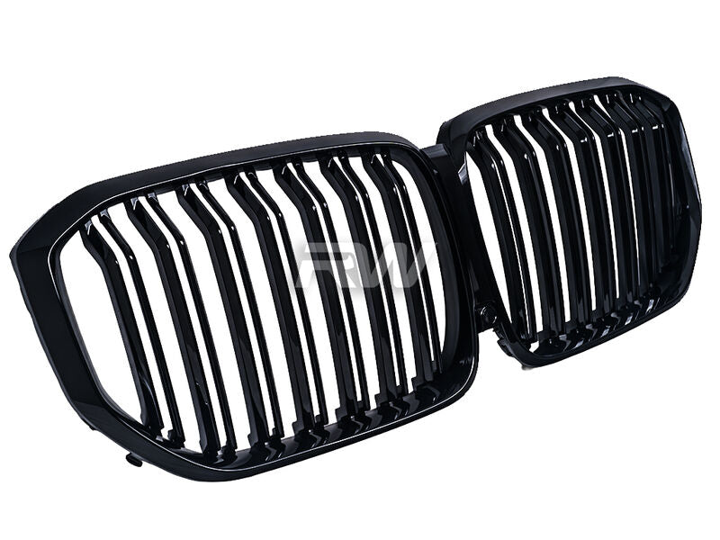 BMW G05 X5 F95 X5M Gloss Black Double Slat Grilles
