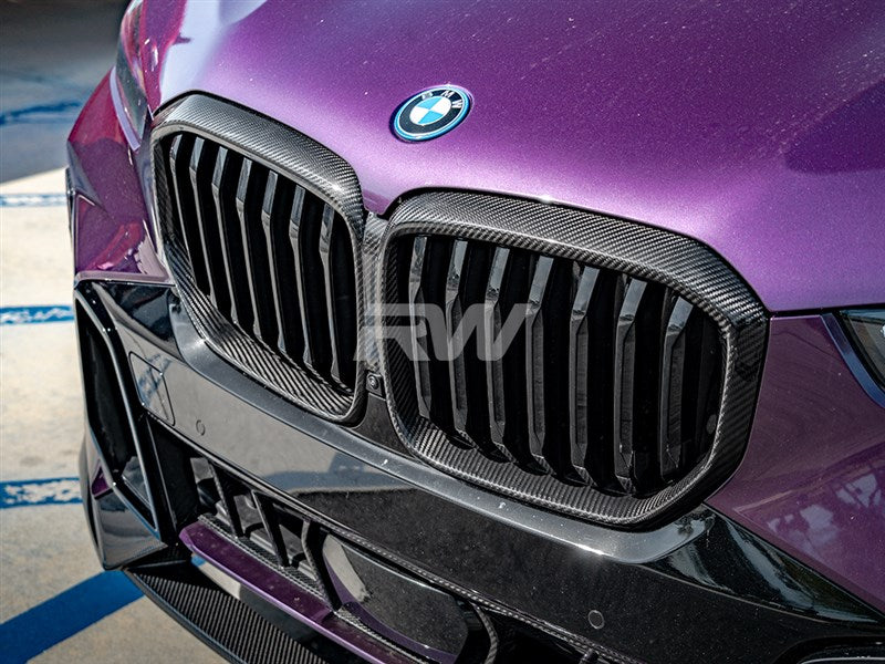 BMW G05 X5 LCI Carbon Fiber Grille Surrounds