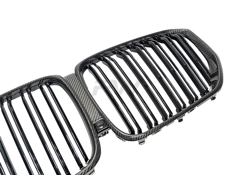 BMW G05 F95 Pre LCI Dual Slat CF Grilles Secondary image