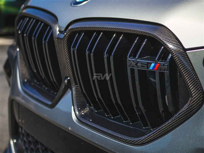 BMW G06 X6 F96 X6M CF Grille Surrounds