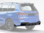 BMW G07 X7 SQ Style Carbon Fiber Rear Diffuser