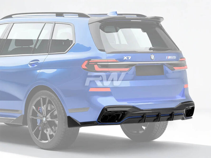 BMW G07 X7 SQ Style Carbon Fiber Rear Diffuser