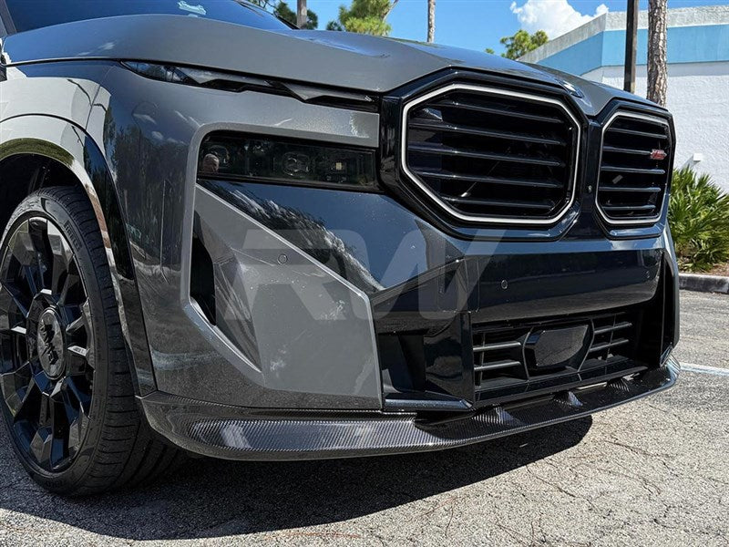 BMW G09 XM 3D Style Carbon Fiber Front Lip