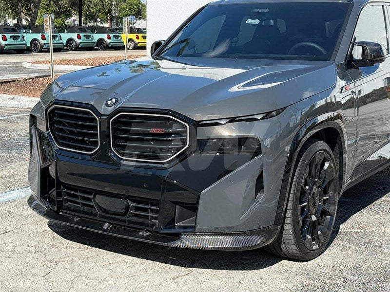 BMW G09 XM 3D Style Carbon Fiber Front Lip