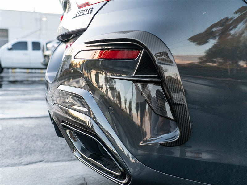 BMW G14 G15 G16 CF Rear Bumper Trims Secondary image
