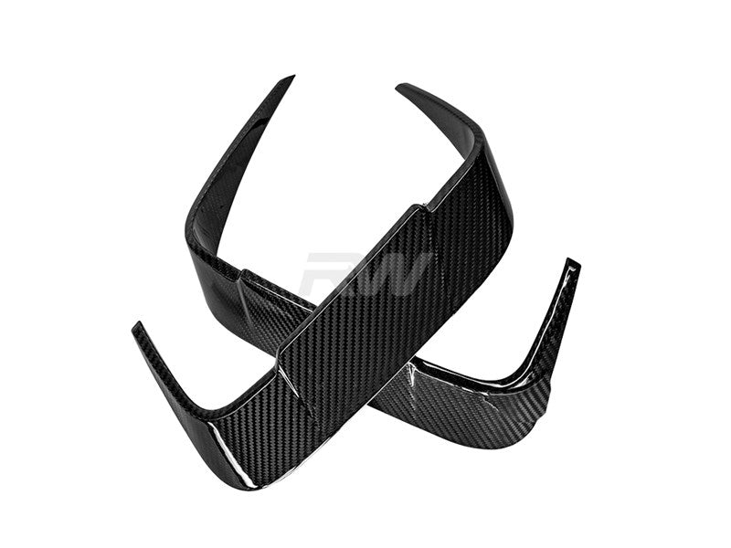 BMW F93 M8 Carbon Fiber Rear Bumper Trims