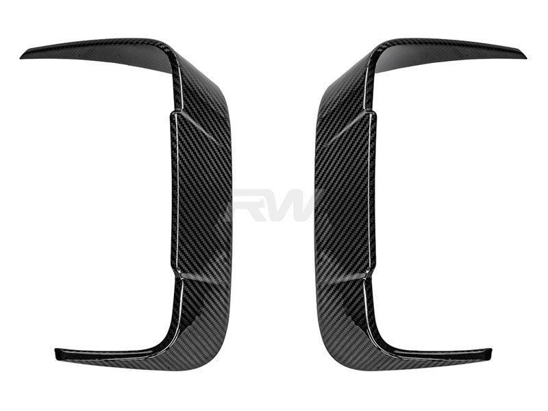 BMW F93 M8 Carbon Fiber Rear Bumper Trims