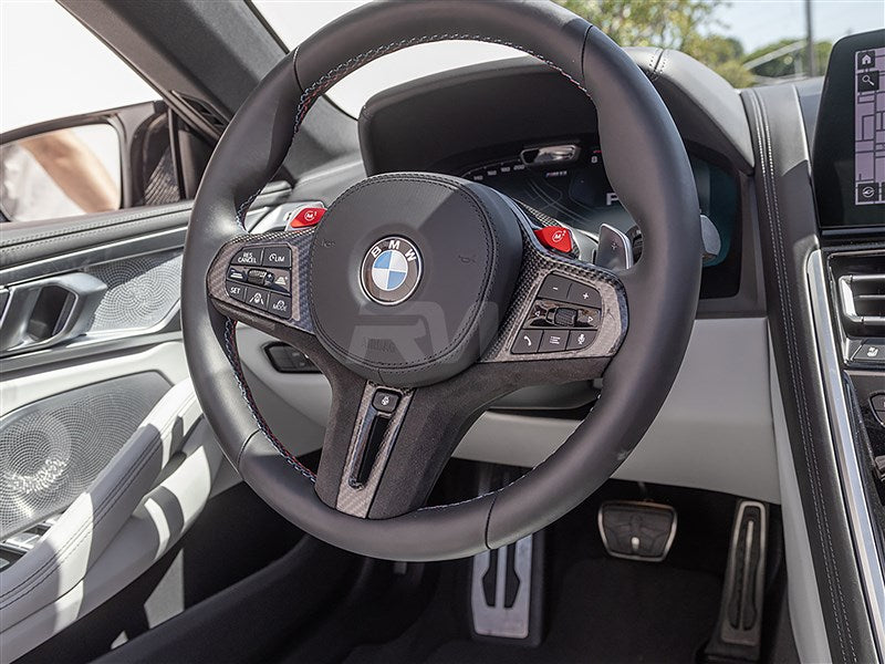 BMW 8 Series M8 CF Alcantara Steering Trim
