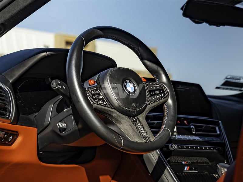 BMW 8 Series M8 CF Alcantara Steering Trim