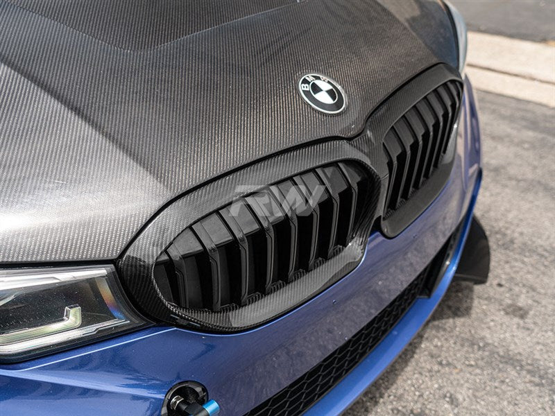 BMW G20 Carbon Fiber Grille Surrounds Secondary image