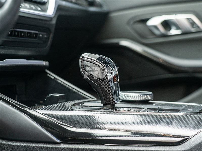 BMW G20 G22 Carbon Fiber Gear Selector Trims