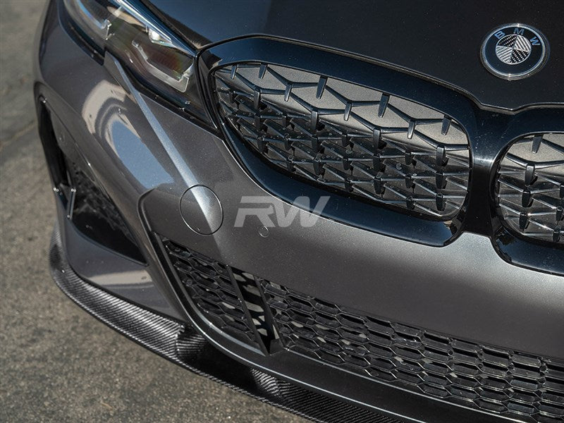 BMW G20 3D Style Carbon Fiber Front Lip Spoiler