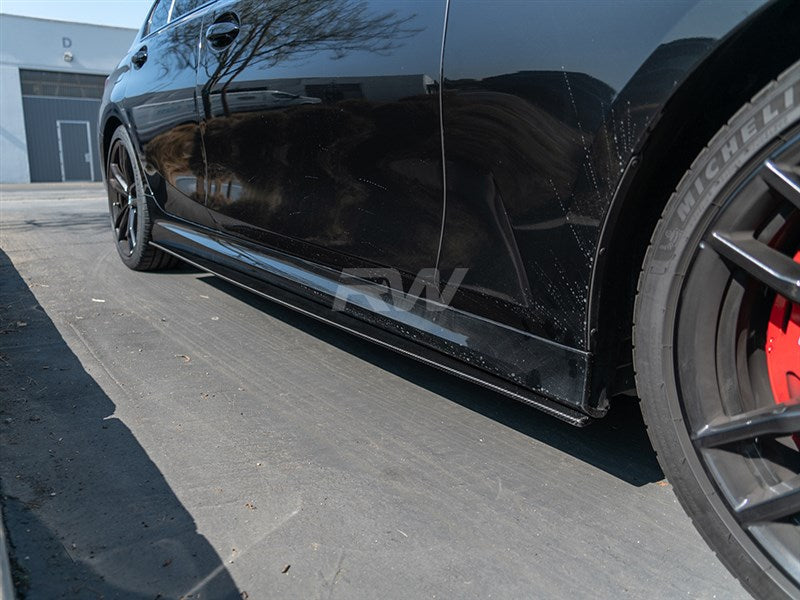 BMW G20 Carbon Fiber Side Skirt Extensions